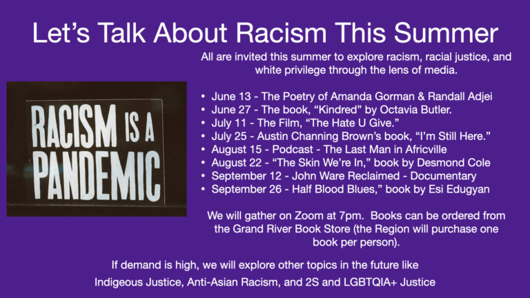 Summer Series – Let’s Talk about Racism