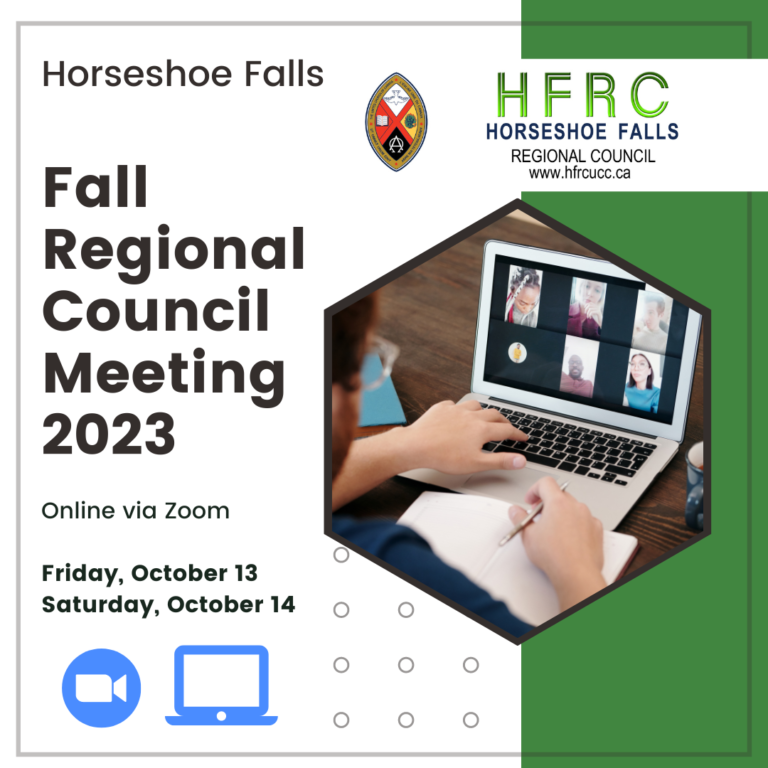 Horseshoe Falls Online Regional Council Fall Meeting Registration Now Open