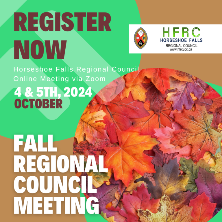 Horseshoe Falls Regional Council Fall Meeting Registration Now Open!