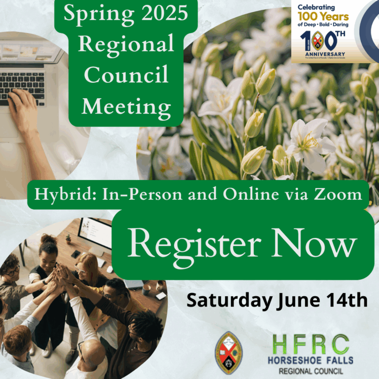 Registration Now Open for the Horseshoe Falls Regional Council Spring Meeting!